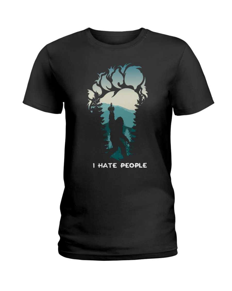 Bigfoot Middle Finger I Hate People Shirt Apparel Bigfoot Middle Finger I Hate People Shirt Apparel