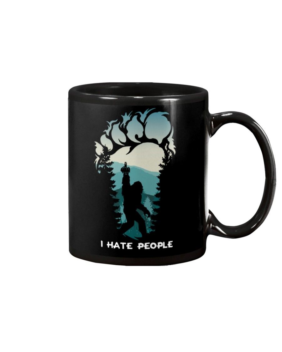Bigfoot Middle Finger I Hate People Shirt Apparel Bigfoot Middle Finger I Hate People Shirt Apparel