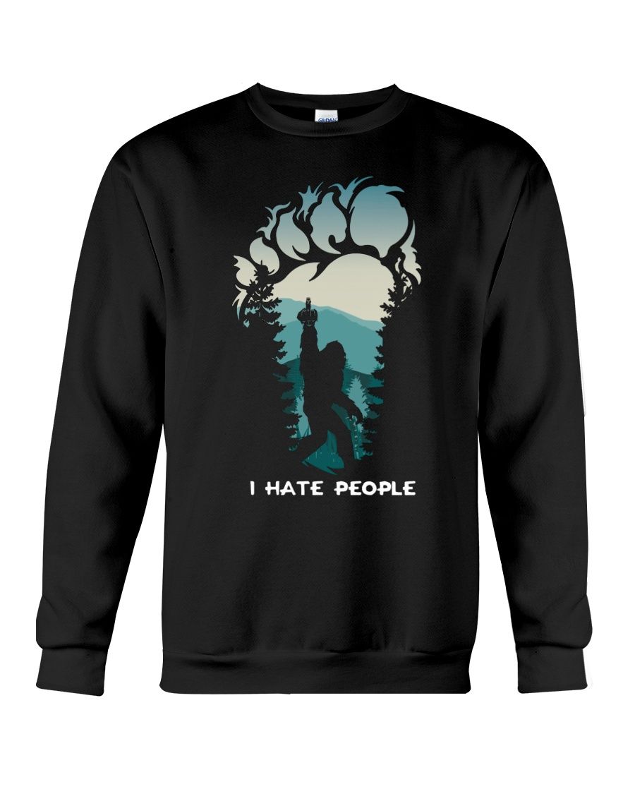 Bigfoot Middle Finger I Hate People Shirt Apparel Bigfoot Middle Finger I Hate People Shirt Apparel