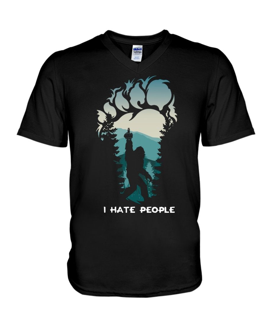 Bigfoot Middle Finger I Hate People Shirt Apparel Bigfoot Middle Finger I Hate People Shirt Apparel