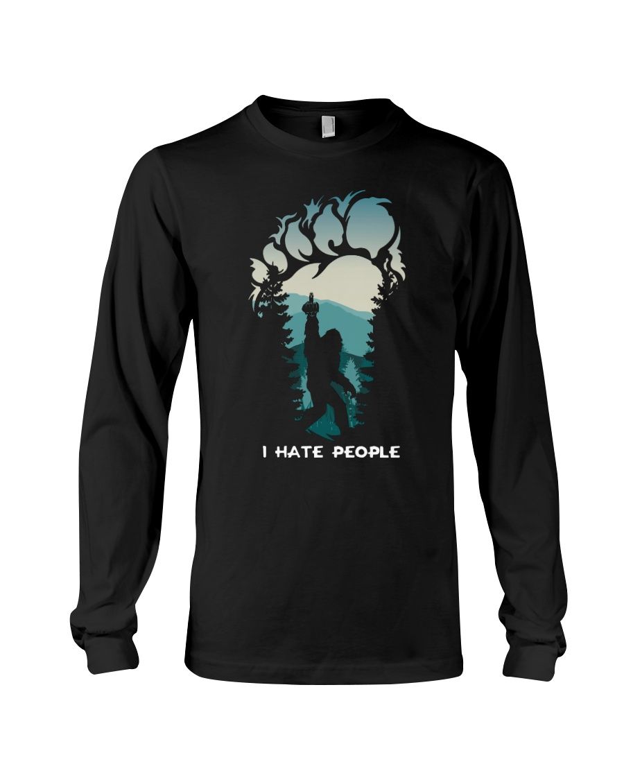 Bigfoot Middle Finger I Hate People Shirt Apparel Bigfoot Middle Finger I Hate People Shirt Apparel