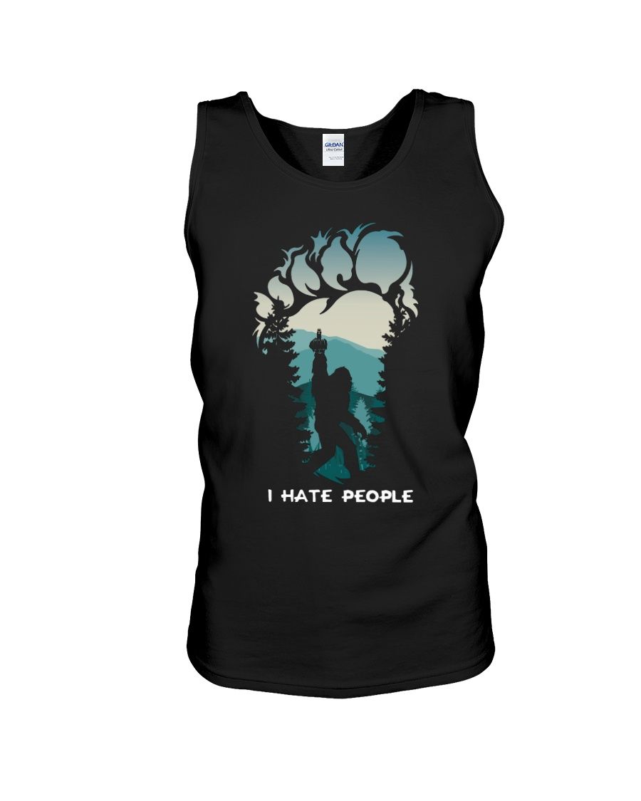 Bigfoot Middle Finger I Hate People Shirt Apparel Bigfoot Middle Finger I Hate People Shirt Apparel