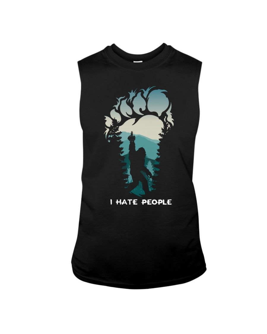 Bigfoot Middle Finger I Hate People Shirt Apparel Bigfoot Middle Finger I Hate People Shirt Apparel