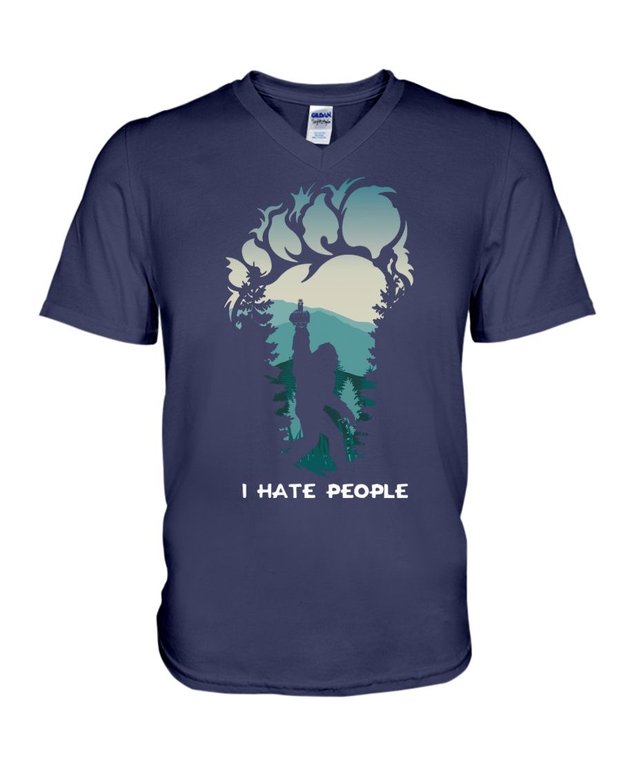 Bigfoot Middle Finger I Hate People Shirt Apparel Bigfoot Middle Finger I Hate People Shirt Apparel