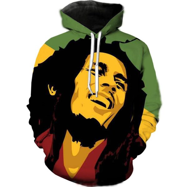 Bob Marley 3D Hoodie Apparel