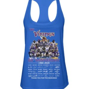 The Vikings 60Th Anniversary 1960 2020 Thank You For The Memories Signature Shirt Uncategorized