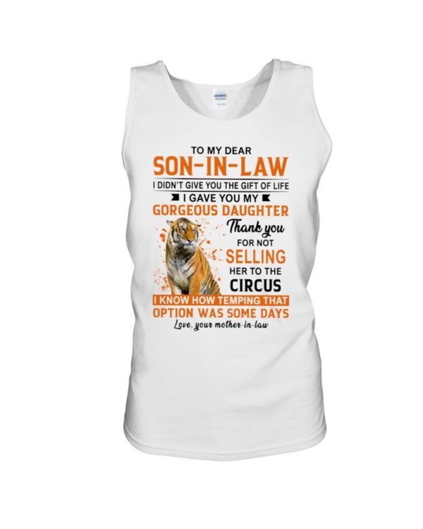 To My Dear Son In Law Shirt Uncategorized