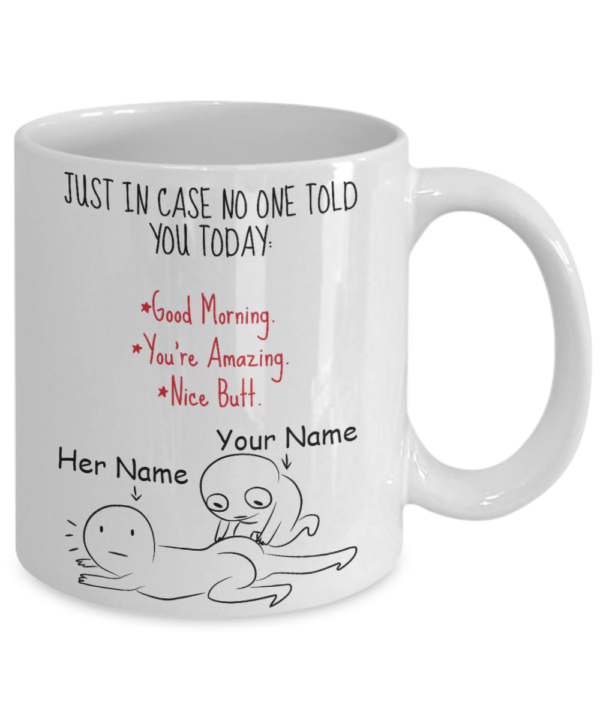 Just In Case No One Told You Today Custom Name Funny Mugs Apparel