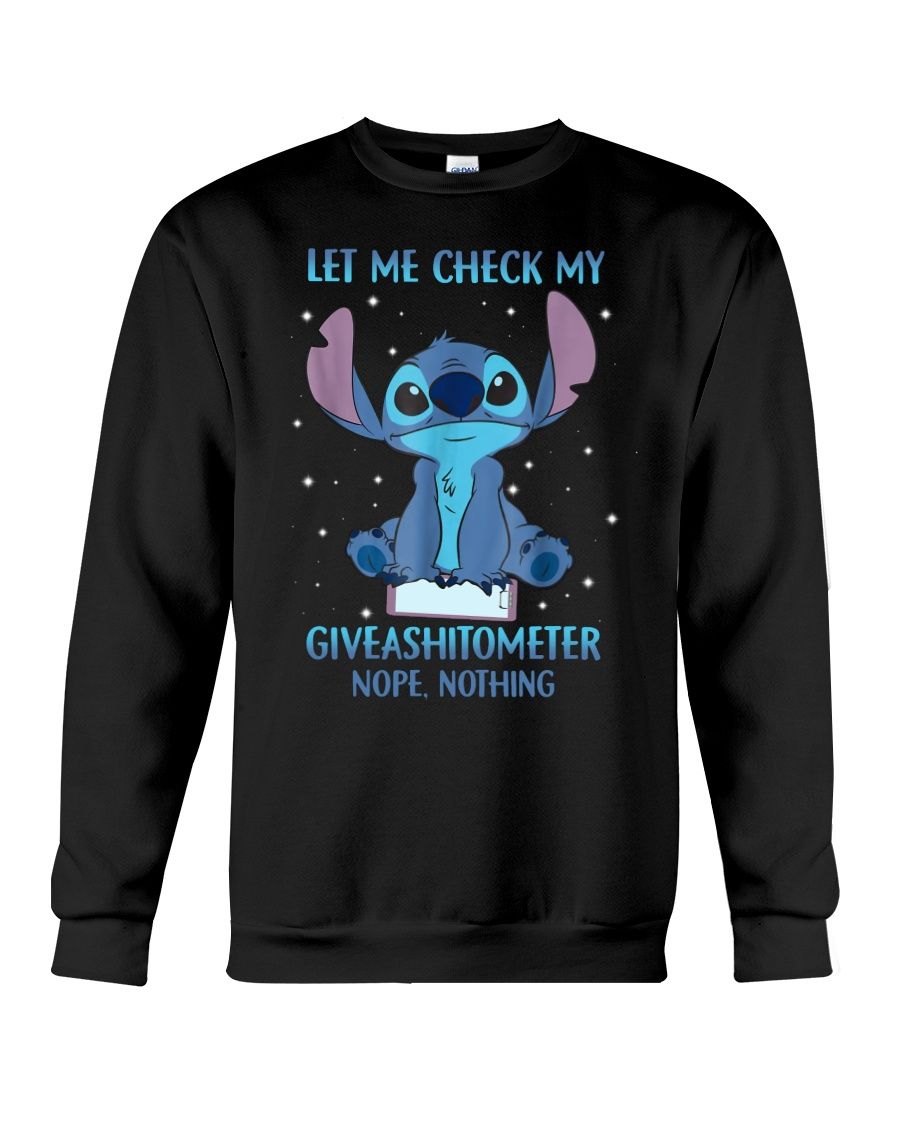 Stitch Let Me Check My Giveashitometer Nope Nothing Shirt Apparel Stitch Let Me Check My Giveashitometer Nope Nothing Shirt Apparel
