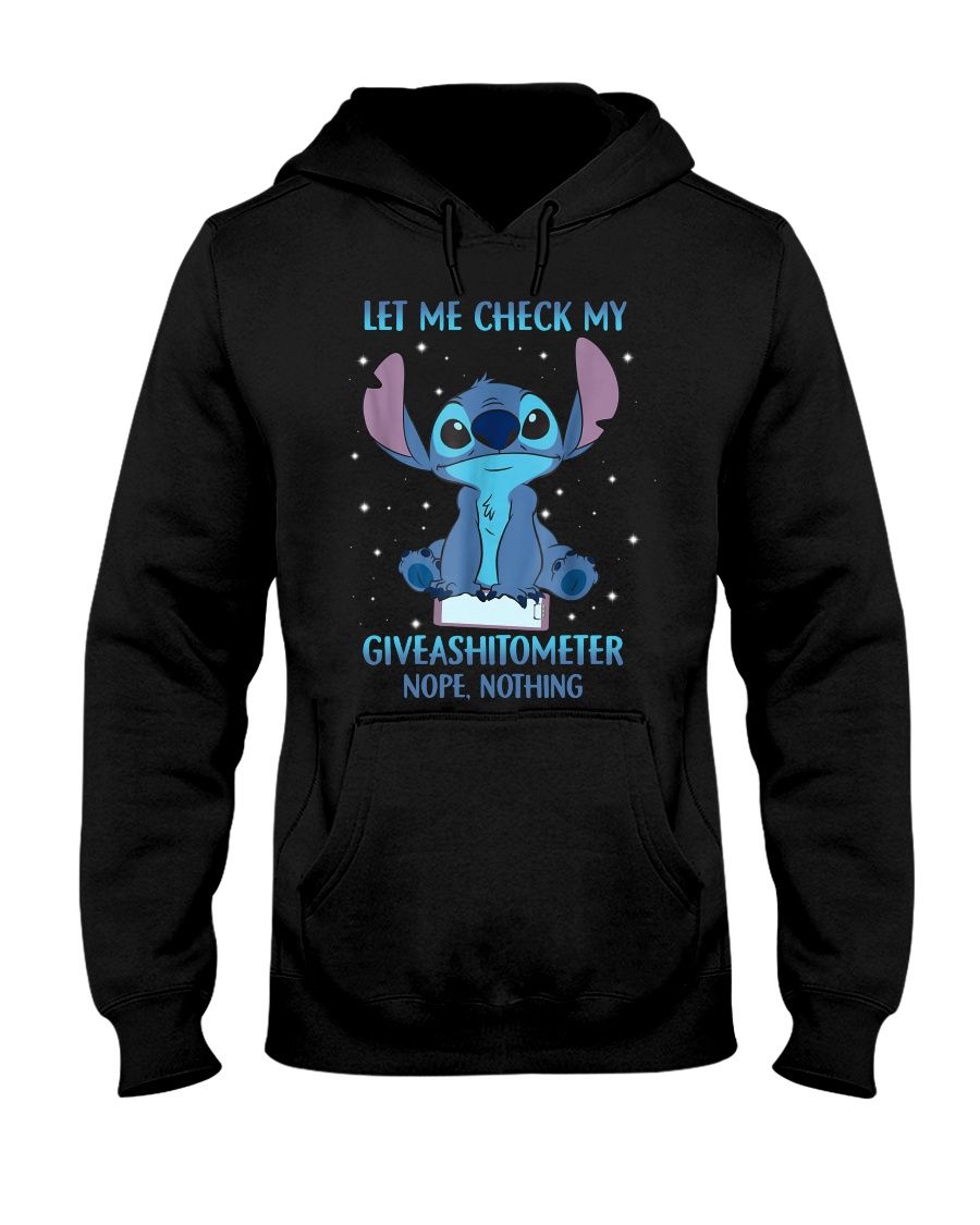 Stitch Let Me Check My Giveashitometer Nope Nothing Shirt Apparel Stitch Let Me Check My Giveashitometer Nope Nothing Shirt Apparel