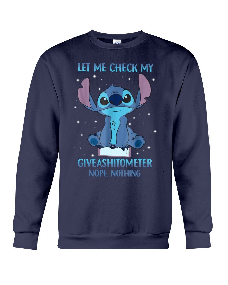 Stitch Let Me Check My Giveashitometer Nope Nothing Shirt Apparel Stitch Let Me Check My Giveashitometer Nope Nothing Shirt Apparel