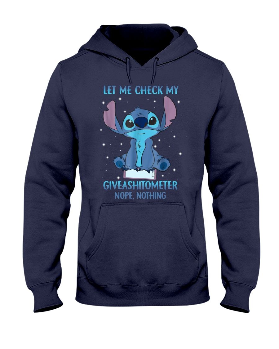 Stitch Let Me Check My Giveashitometer Nope Nothing Shirt Apparel Stitch Let Me Check My Giveashitometer Nope Nothing Shirt Apparel