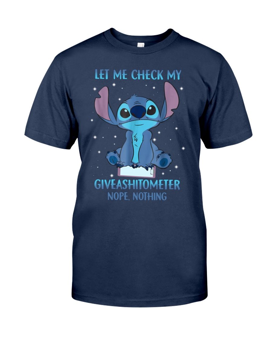 Stitch Let Me Check My Giveashitometer Nope Nothing Shirt Apparel Stitch Let Me Check My Giveashitometer Nope Nothing Shirt Apparel