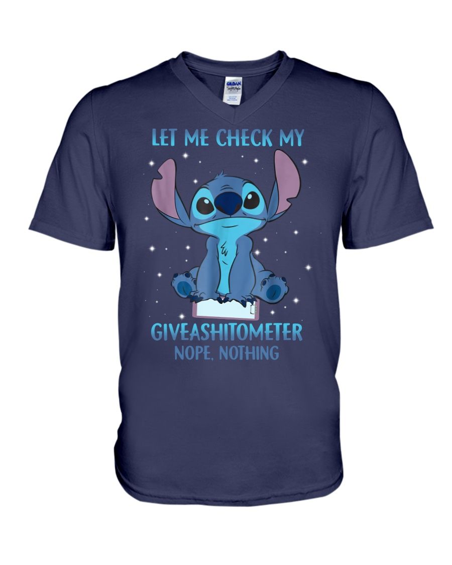 Stitch Let Me Check My Giveashitometer Nope Nothing Shirt Apparel Stitch Let Me Check My Giveashitometer Nope Nothing Shirt Apparel