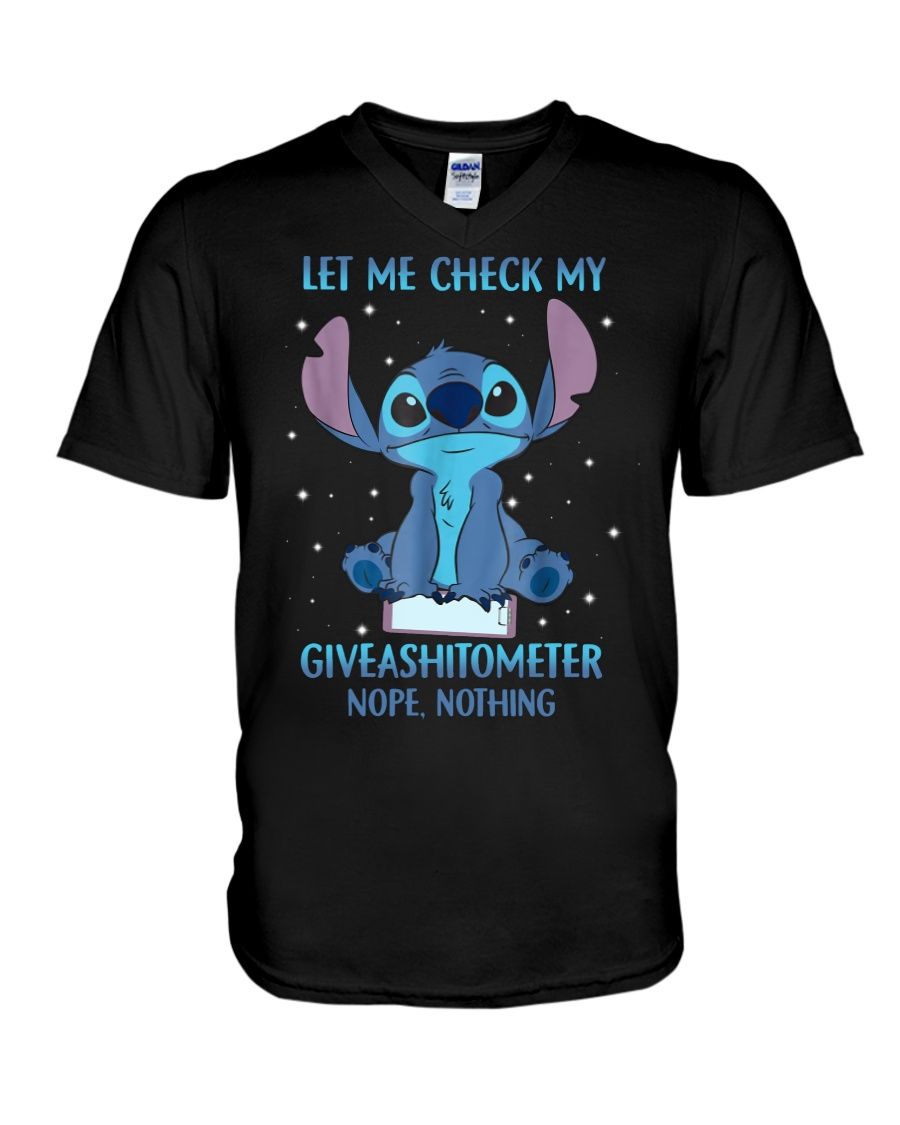 Stitch Let Me Check My Giveashitometer Nope Nothing Shirt Apparel Stitch Let Me Check My Giveashitometer Nope Nothing Shirt Apparel