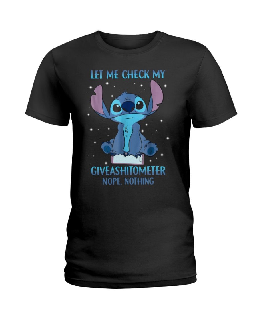Stitch Let Me Check My Giveashitometer Nope Nothing Shirt Apparel Stitch Let Me Check My Giveashitometer Nope Nothing Shirt Apparel