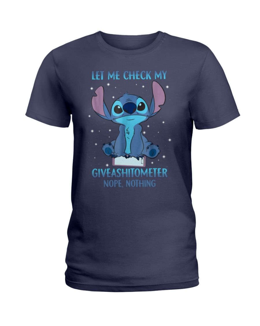 Stitch Let Me Check My Giveashitometer Nope Nothing Shirt Apparel Stitch Let Me Check My Giveashitometer Nope Nothing Shirt Apparel