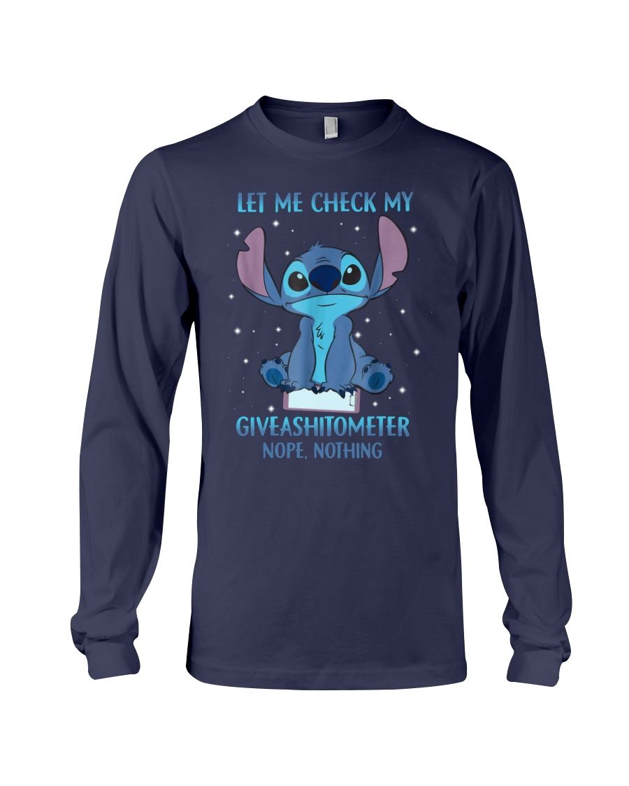 Stitch Let Me Check My Giveashitometer Nope Nothing Shirt Apparel Stitch Let Me Check My Giveashitometer Nope Nothing Shirt Apparel