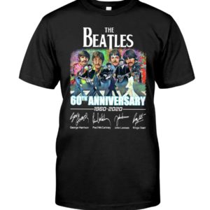 The Beatles 60Th Anniversary 1960 2020 Signatures Shirt Uncategorized