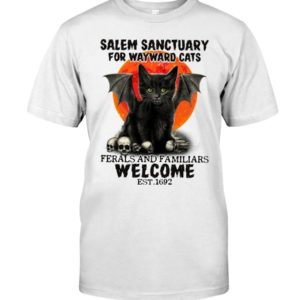 Salem Sanctuary For Wayward Cats Est 1692 Shirt Apparel