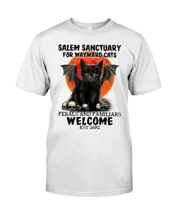 Salem Sanctuary For Wayward Cats Est 1692 Shirt Apparel