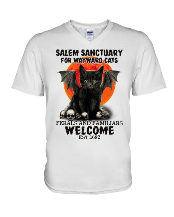 Salem Sanctuary For Wayward Cats Est 1692 Shirt Apparel