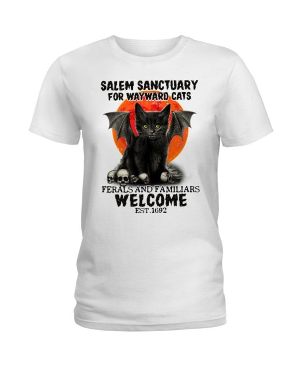 Salem Sanctuary For Wayward Cats Est 1692 Shirt Apparel