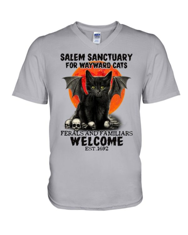 Salem Sanctuary For Wayward Cats Est 1692 Shirt Apparel