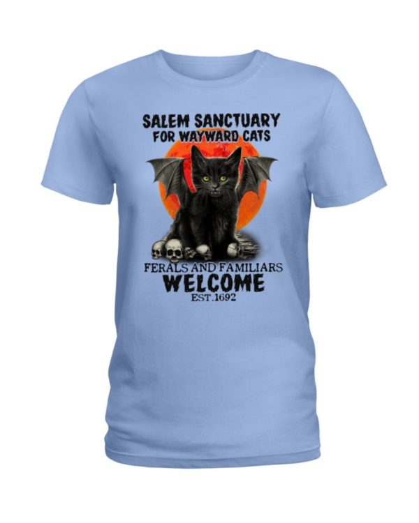 Salem Sanctuary For Wayward Cats Est 1692 Shirt Apparel