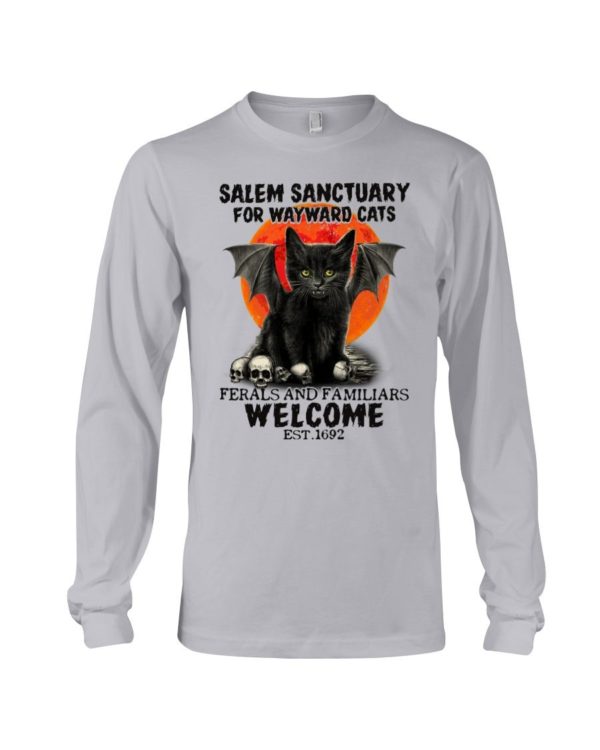 Salem Sanctuary For Wayward Cats Est 1692 Shirt Apparel