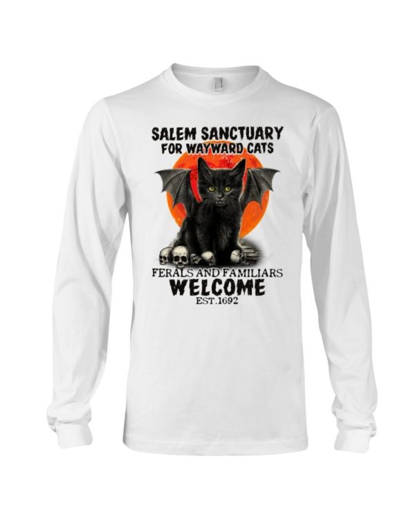 Salem Sanctuary For Wayward Cats Est 1692 Shirt Apparel