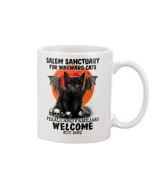 Salem Sanctuary For Wayward Cats Est 1692 Shirt Apparel