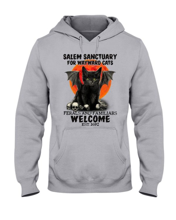 Salem Sanctuary For Wayward Cats Est 1692 Shirt Apparel