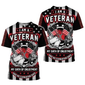 US Army Veteran 3D All Over Printed Shirt Apparel