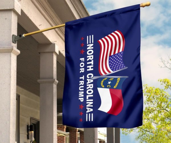 North Carolina For Trump Garden Flag | House Flag | Wall Flag Apparel