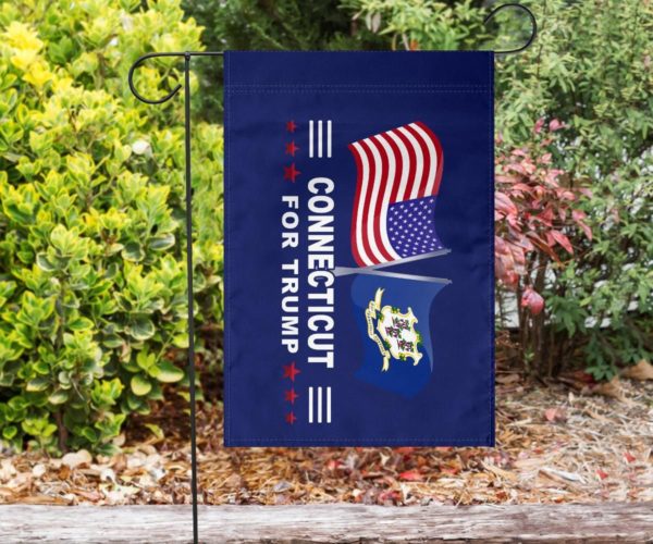 Connecticut For Trump Flag Apparel