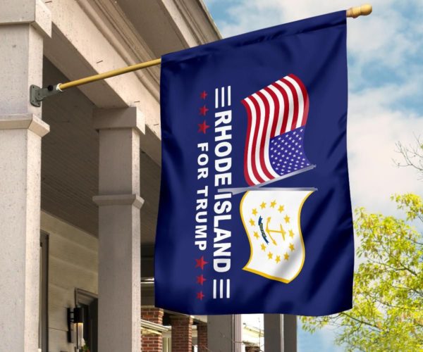Rhode Island For Trump Flag Apparel