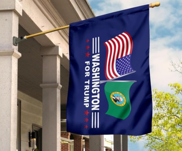 Washington For Trump Flag Apparel