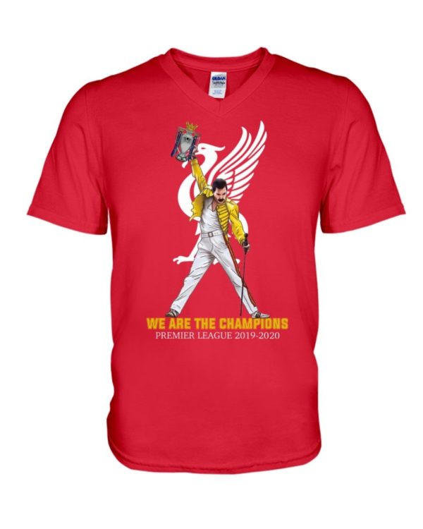 Freddie Mercury ft Liverpool We Are The Champion 2019 2020 Shirt Apparel