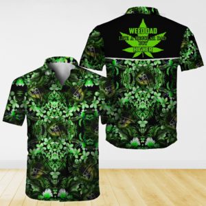 Weed Dad Like A Regular Dad But Higher Hawaiian Shirt Apparel