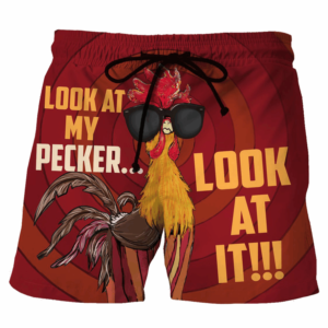 Look At My Pecker Look At It Beach Short Pants Apparel