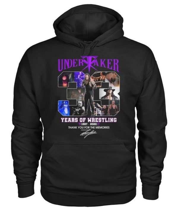 Undertaker 33 Years Of Wrestling 1987 2020 Signature Shirt Apparel
