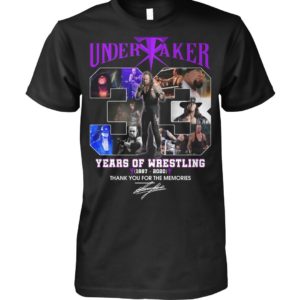 Undertaker 33 Years Of Wrestling 1987 2020 Signature Shirt Apparel