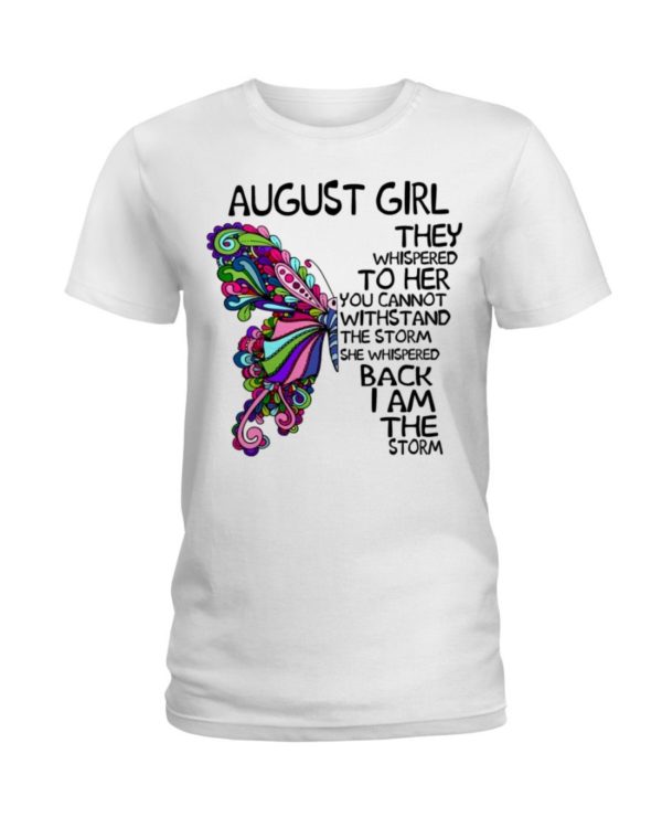 August Girl She Whispered Back I Am The Storm Shirt Apparel