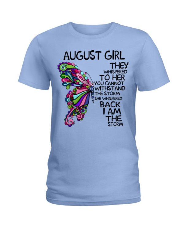 August Girl She Whispered Back I Am The Storm Shirt Apparel