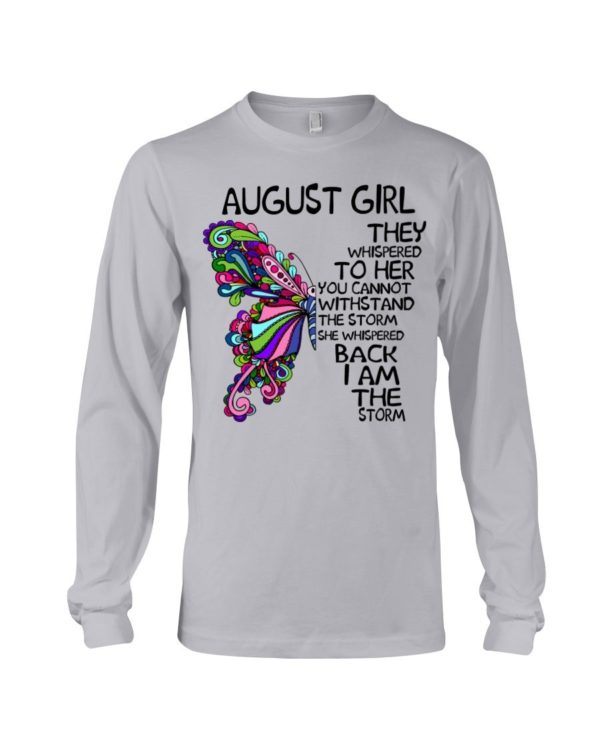 August Girl She Whispered Back I Am The Storm Shirt Apparel