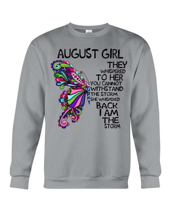 August Girl She Whispered Back I Am The Storm Shirt Apparel