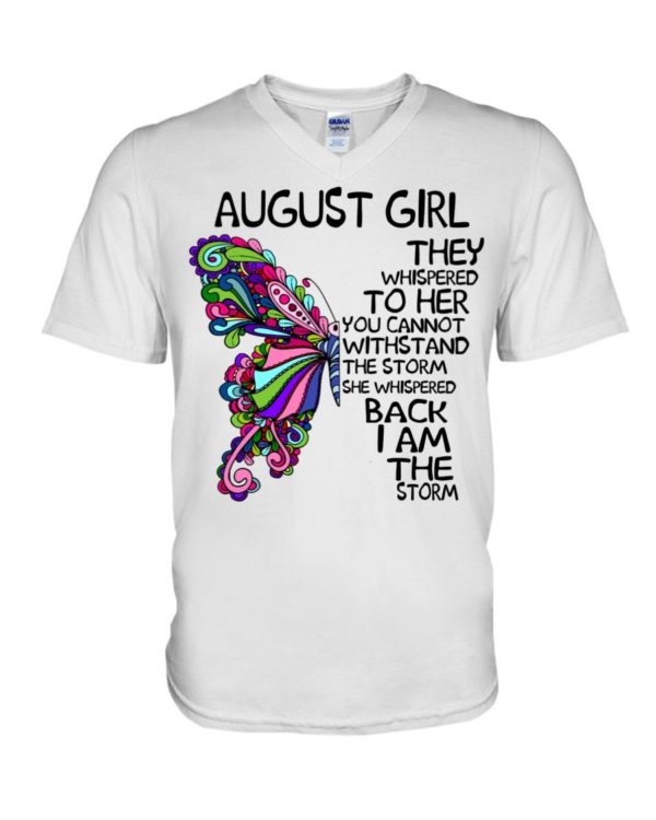 August Girl She Whispered Back I Am The Storm Shirt Apparel