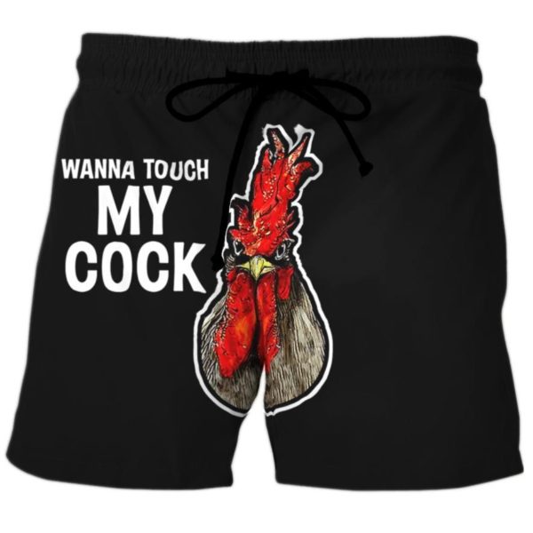 Wanna Touch My Cock Beach Short Pants Apparel