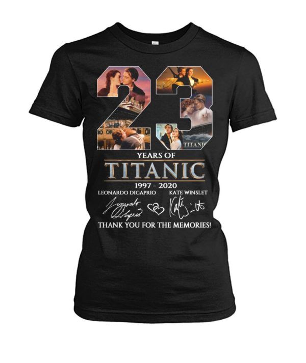 23 Years Of Titanic 1997 2020 Thank You For The Memories Shirt Apparel